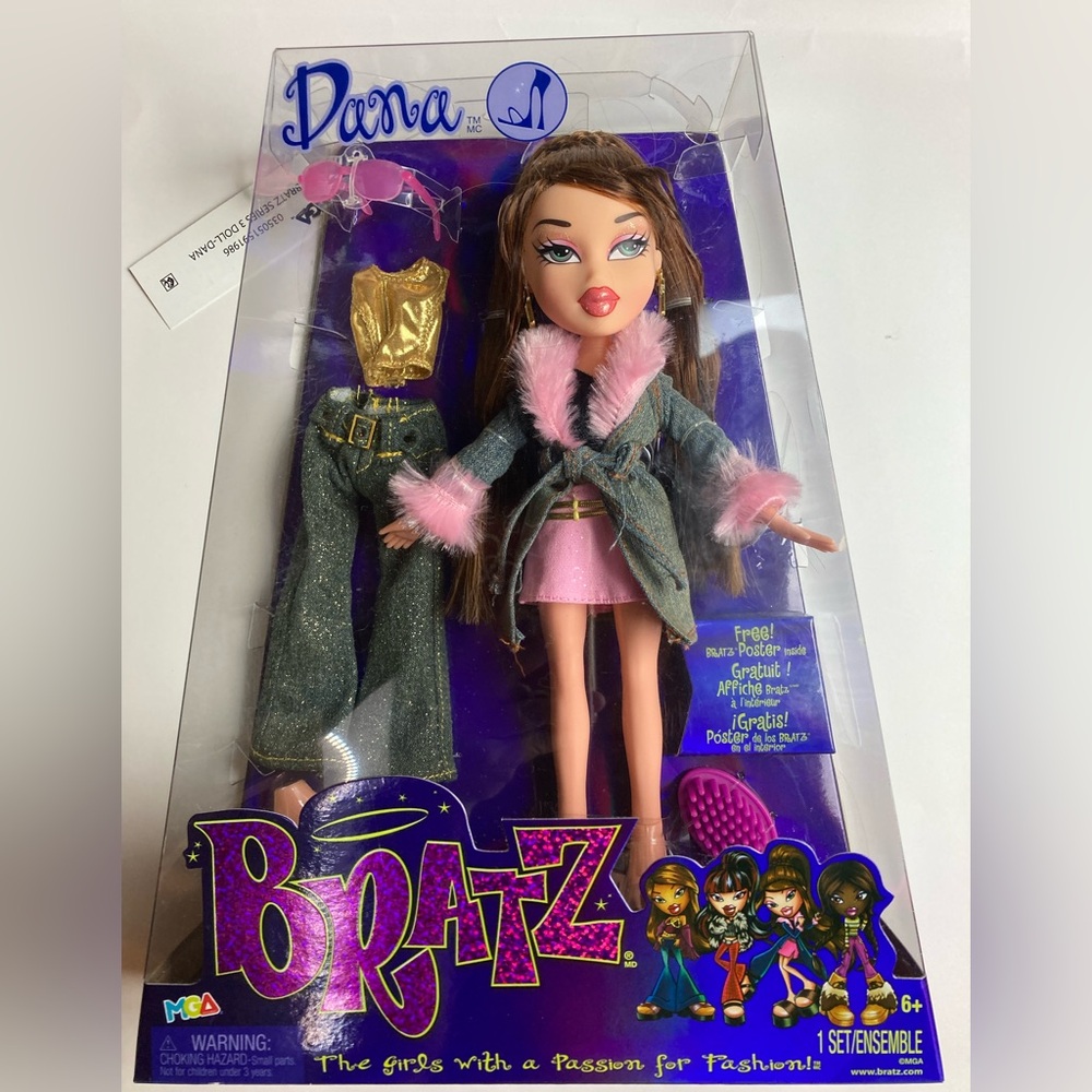 Bratz Doll Dana with Denim Outfit and Pink Accents